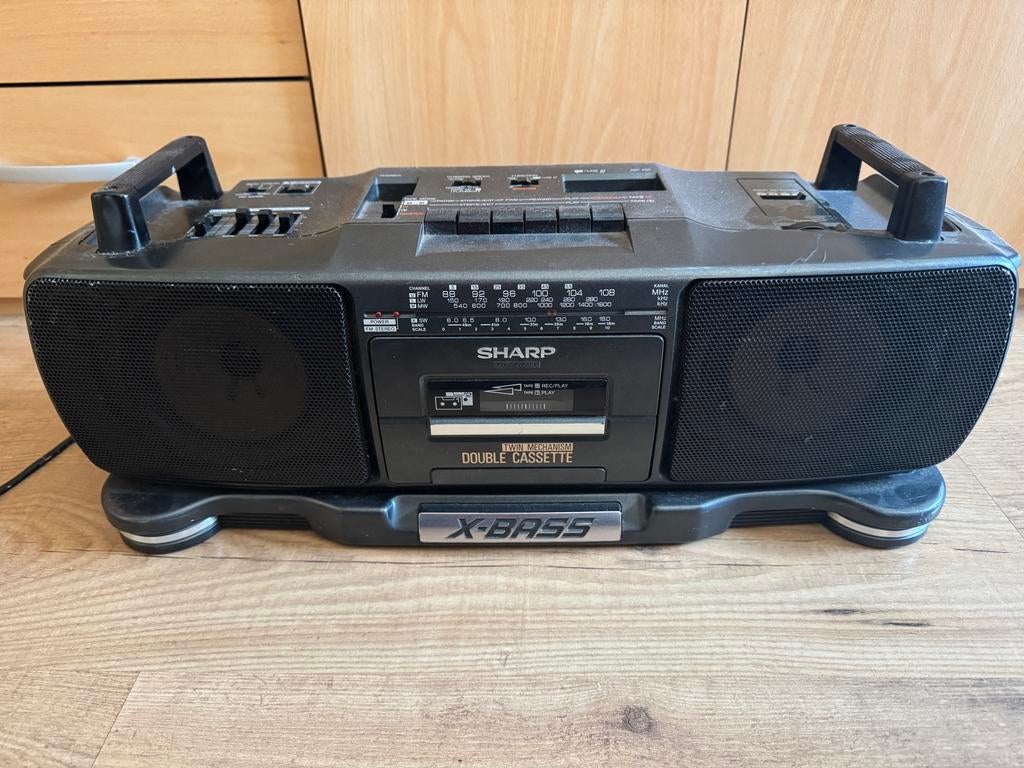 Sharp WQ-T360H(GY) Stereo Radio Cassette  cassettebandje, Ophalen, Gebruikt, Radio