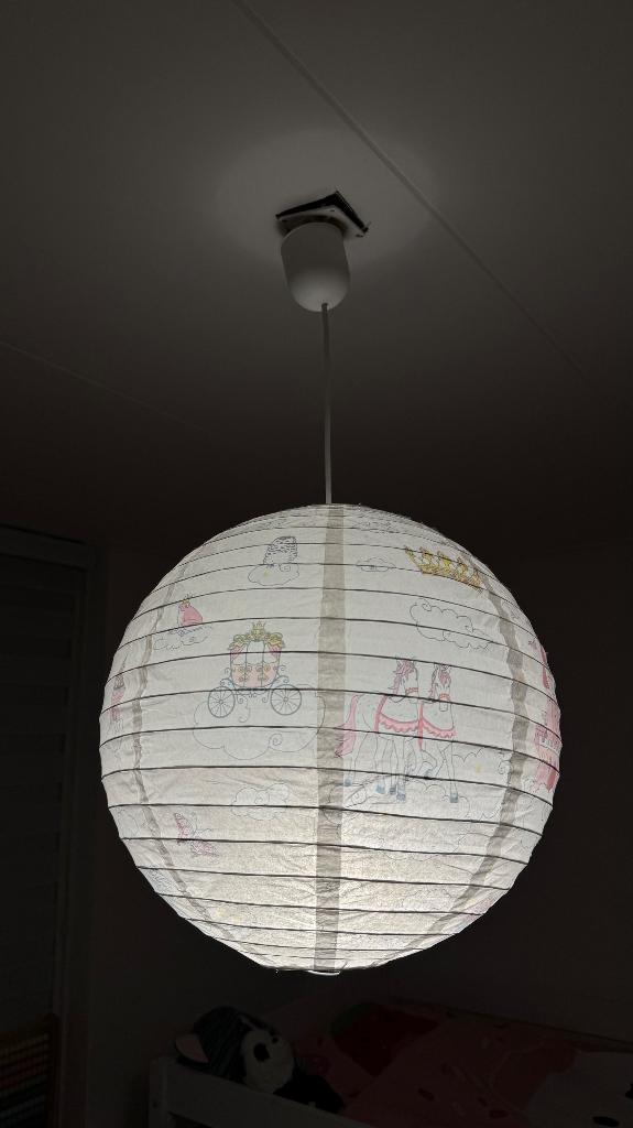 Hanglamp prinses, Ophalen of Verzenden, Zo goed als nieuw, Stof, Minder dan 50 cm
