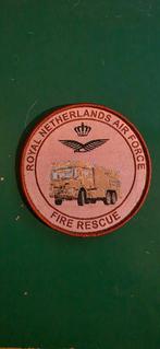 Brandweer RNLAF patch, Ophalen of Verzenden, Overige soorten, Nederland, Embleem of Badge