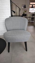Woood Sara grijze fauteuil, 75 tot 100 cm, Ophalen of Verzenden, Zo goed als nieuw, Stof