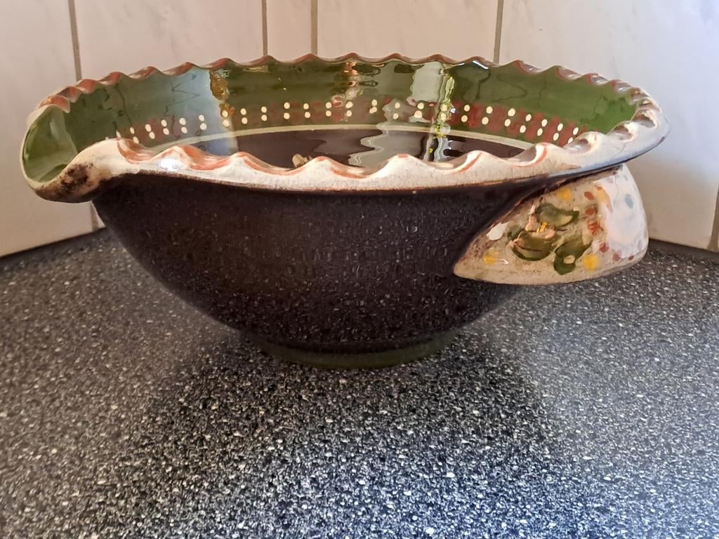 Fraaie vintage schaal Kohler Biel gemarkeerd, Antiek en Kunst, Ophalen of Verzenden