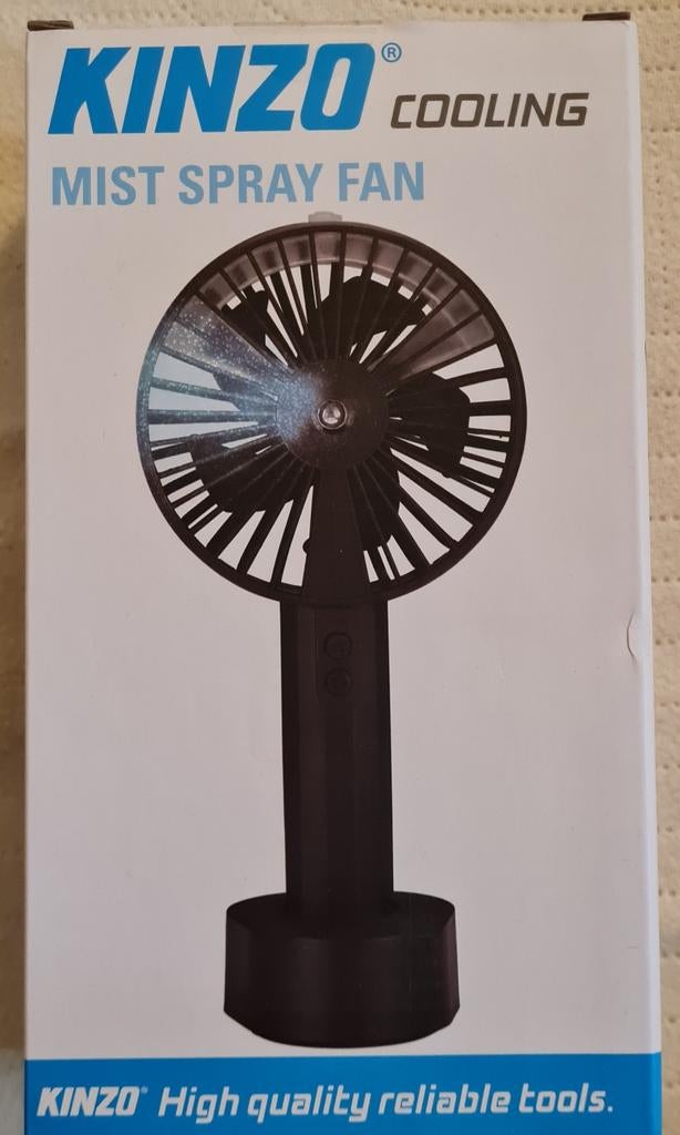 Nieuwe Kinzo Mist Spray Fan, Ophalen of Verzenden, Nieuw, Tafelventilator