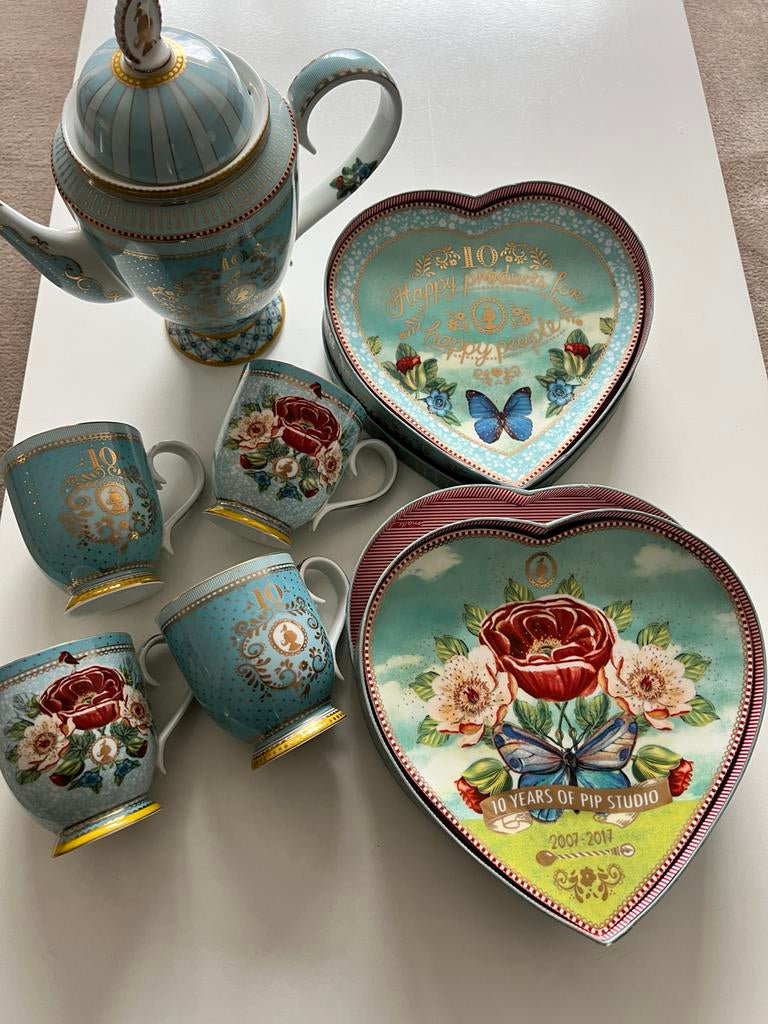 Pip studio 10 year jubileum set, Ophalen of Verzenden, Zo goed als nieuw, Bord(en), Overige stijlen