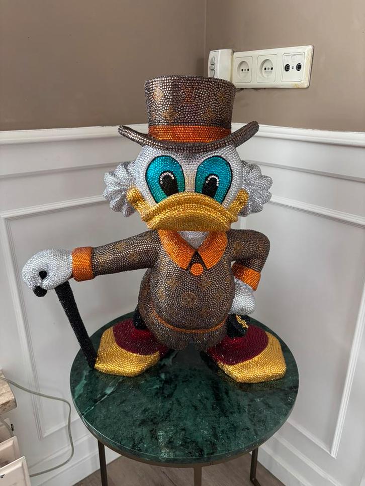 Dagobert Duck beeld LV stijl, Verzamelen, Disney, Nieuw, Beeldje of Figuurtje, Donald Duck, Ophalen of Verzenden