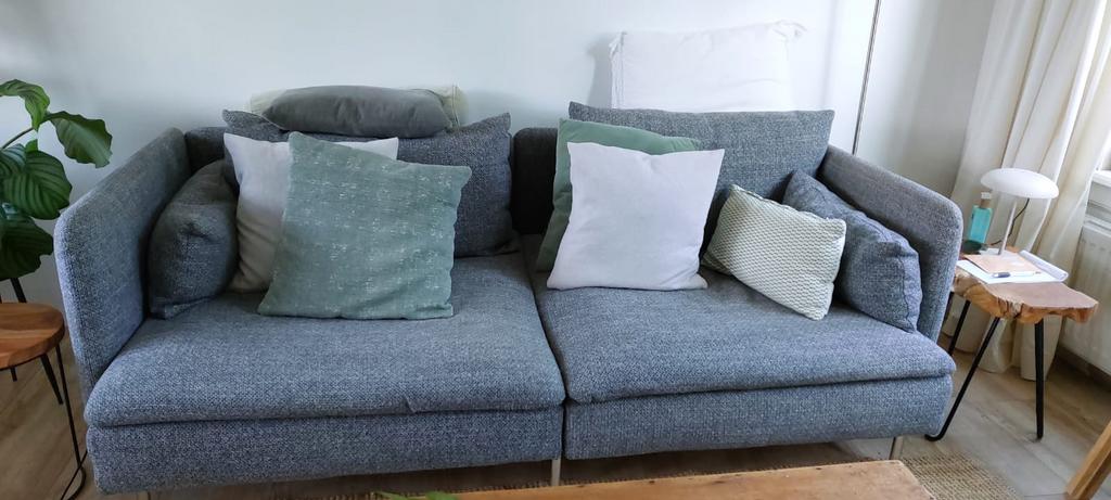 Soderhamn bank ikea grijs, Huis en Inrichting, Banken | Bankstellen, Ophalen of Verzenden