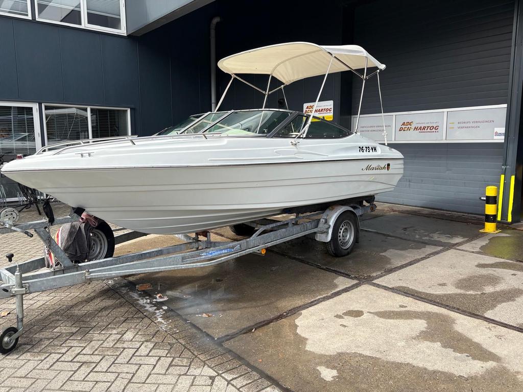 Mariah speedboot inclusief trailer, Watersport en Boten, Speedboten, Zo goed als nieuw, 3 tot 6 meter, Benzine, 120 tot 200 pk
