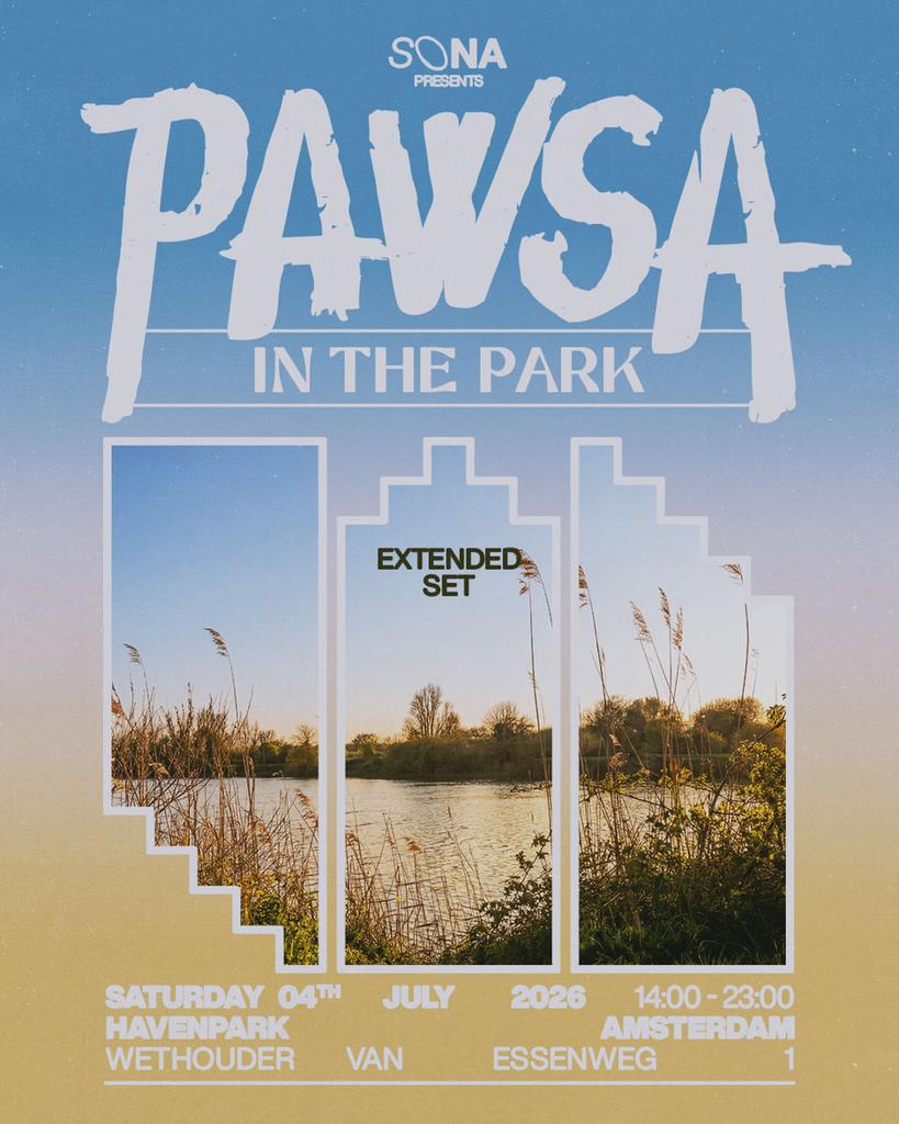 Tickets Pawsa In The Park (regular) Amsterdam 4 juli 2026, Tickets en Kaartjes, Eén persoon