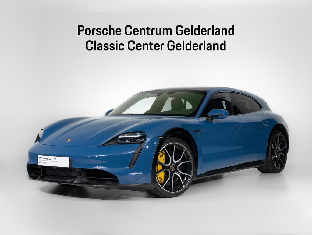Porsche Taycan Turbo S Cross Turismo, Auto's, Porsche, 419 km, Gebruikt, Zwart, Verwarming stoelen achter