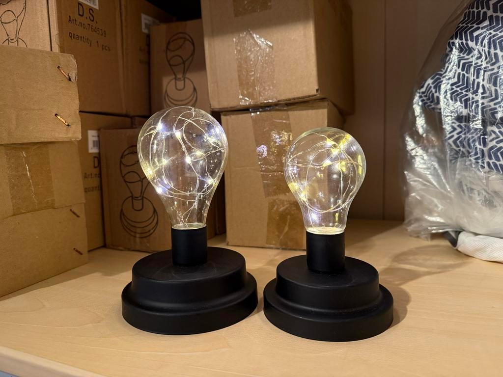 Sfeervolle Decoratie Lampjes - Set van 2, Ophalen of Verzenden, Nieuw, Kunststof, Minder dan 50 cm