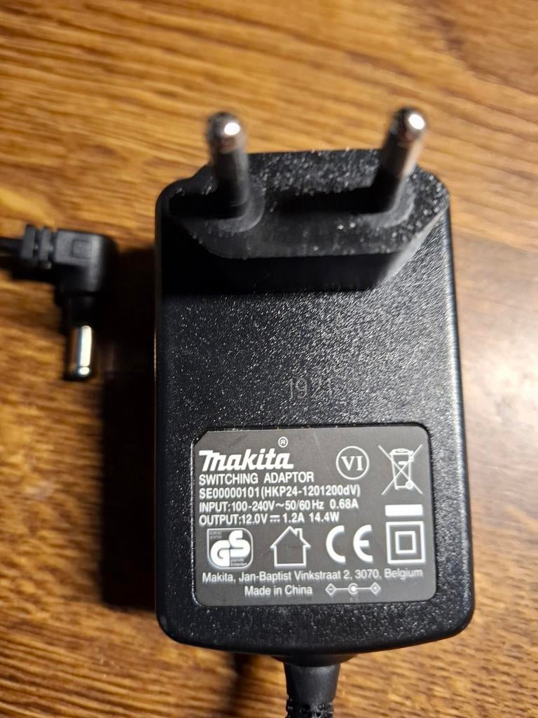 Makita HKP24-12012004V Oplader Adapter 12V 1.2A, Ophalen of Verzenden, Nieuw, Makita