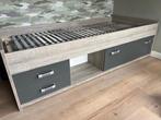 Stoer Beter Bed Kajuitbed Pep (90x200) Eiken/Antraciet, Ophalen, 85 tot 100 cm, Gebruikt, Lattenbodem