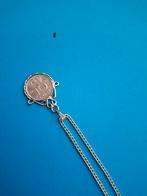 Ketting met dubbeltje 1969, Met hanger, Gebruikt, Ophalen of Verzenden, Zilver