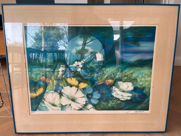 Raymond Poulet - La Lune - Ingelijst Schilderij, Antiek en Kunst, Kunst | Schilderijen | Modern, Ophalen