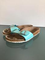 Birkenstock 38 turkooizen | Slippers | Gratis verzenden, Slippers, Zo goed als nieuw, Birkenstock, Verzenden