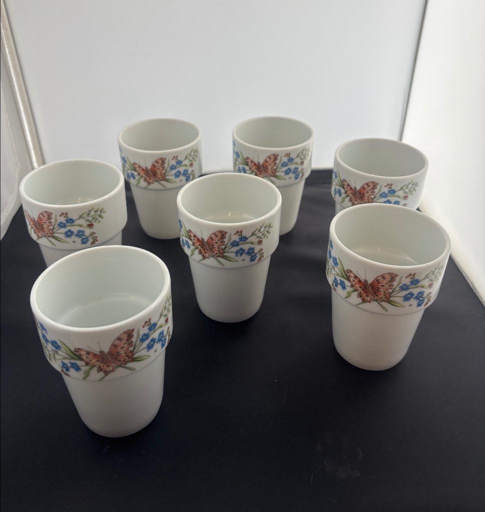 Vintage Nutroma melkbekers, Huis en Inrichting, Keuken | Servies, Zo goed als nieuw, Overige typen, Overige stijlen, Aardewerk