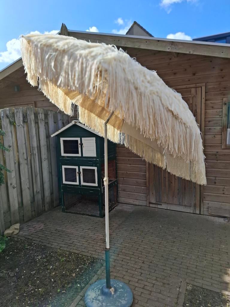 Vintage parasol., Tuin en Terras, Ophalen, Gebruikt, 1 tot 2 meter