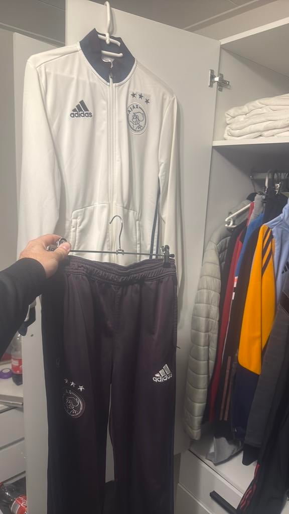 ajax trainingspak   maat m  nieuw !, Kleding | Heren, Sportkleding, Ophalen of Verzenden, Zo goed als nieuw, Blauw, Voetbal