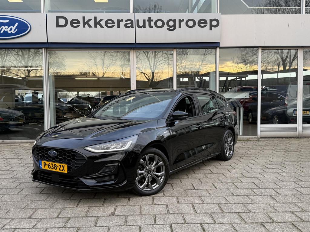 Ford Focus Wagon 1.0 EcoBoost Hybrid ST Line, Auto's, Gebruikt, Euro 6, Zwart, Origineel Nederlands