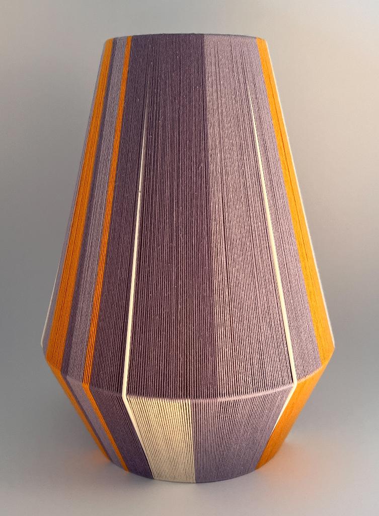 Handgeweven bonbon lamp biologisch GOTS katoen (40 cm), Overige kleuren, 25 tot 50 cm, Rond, Nieuw