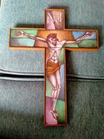 Vintage Opaline kruisbeeld, Ophalen of Verzenden
