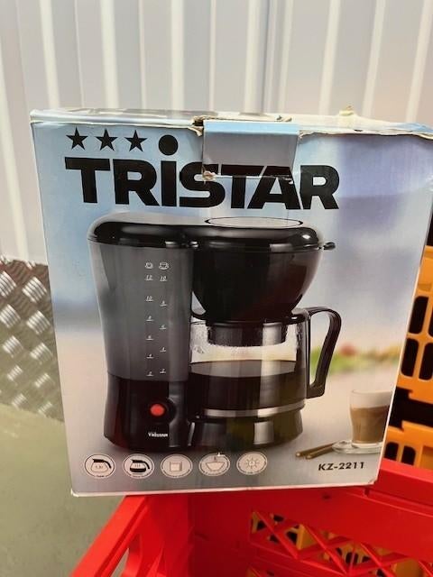 Tristart koffiezetapparaat, Gebruikt, 10 kopjes of meer, Koffiemachine, Gemalen koffie