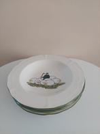 Zeller Fayencerie 4 diepeborden uit de schapen serie, Ophalen of Verzenden