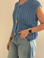 ZARA blauw gilet vest met gouden knopen maat S, Ophalen of Verzenden, Zo goed als nieuw, Maat 36 (S), Blauw
