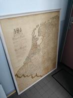 Antieke Wandkaart Nederland 19e Eeuw, Ophalen