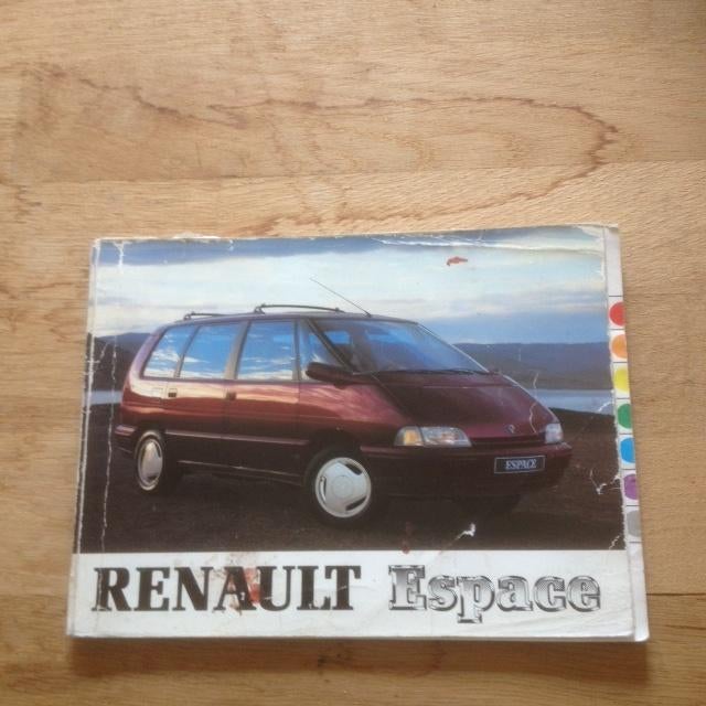 Handleiding/Instructieboekje   Renault  Espace   1991     NL, Ophalen of Verzenden