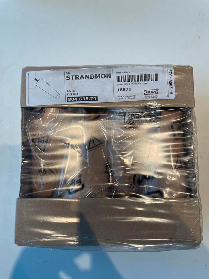 IKEA Strandmon Houten Poten voor Stoel/Bijzetkrukje, Huis en Inrichting, Banken | Voetenbanken en Poefen, Nieuw, Ophalen