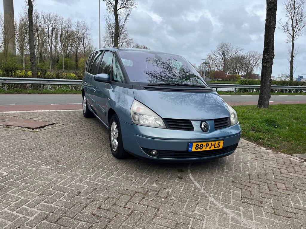 Renault Espace 2.0 16V Turbo Auth E4  APK Tot 07-04-2027, Auto's, Renault, 1998 cc, 4 cilinders, 2000 kg, Blauw