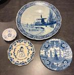 Delfts blauwe borden 4 stuks, Ophalen of Verzenden
