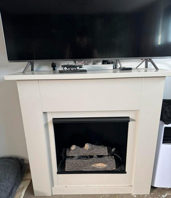 Schouw met nep haard, Huis en Inrichting, Haarden, Ophalen, Zo goed als nieuw, Vrijstaande haard, Elektrische haard