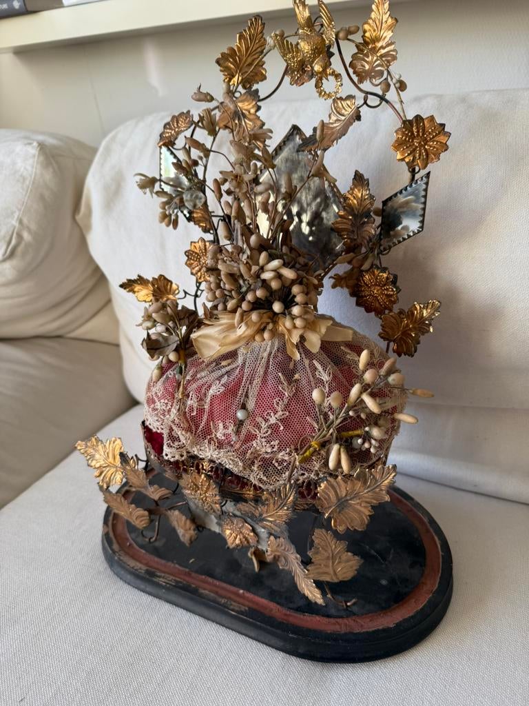 Antiek Frans huwelijksornament, Ophalen of Verzenden