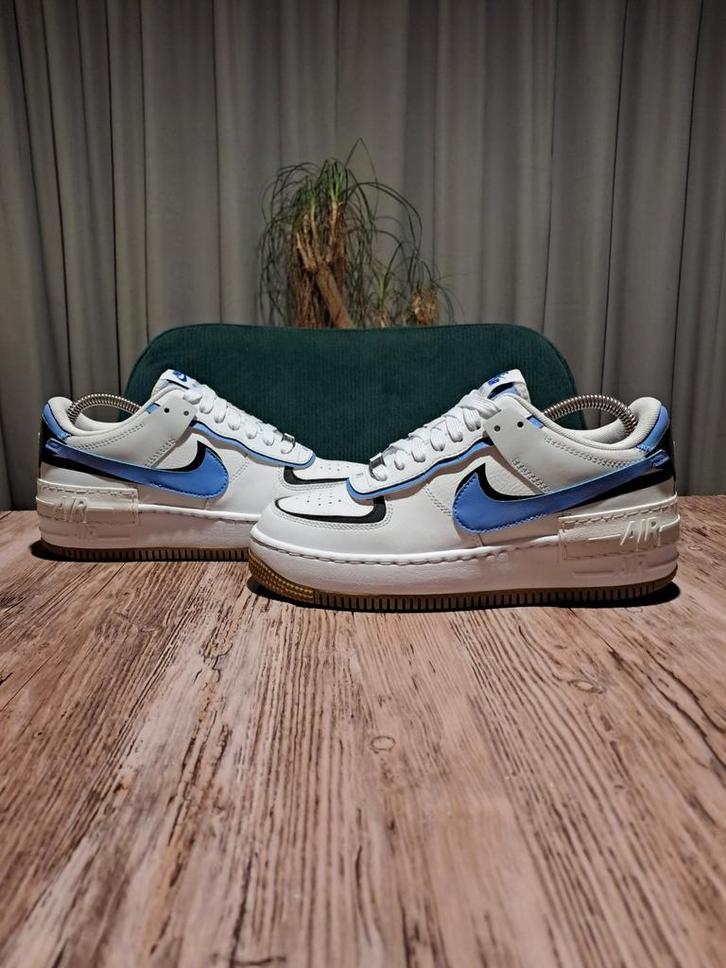 Nike Air Force 1 Shadow 'Royal Pulse' Size 38,5, Kleding | Dames, Schoenen, Zo goed als nieuw, Sneakers of Gympen, Wit, Ophalen of Verzenden