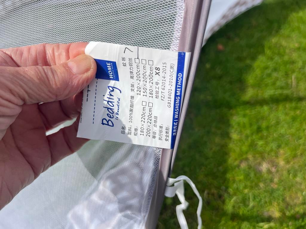 Muggenhor voor ledikantje - opvouwbaar, Ophalen of Verzenden, Gebruikt, 180 cm of meer, 100 cm of meer