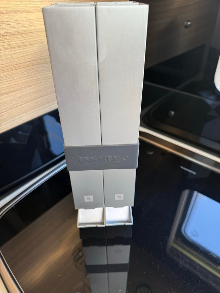 Nespresso capsulehouder met rubberen band, Zilver, Ophalen of Verzenden, Metaal, Overige merken