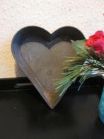 Antiek Brocante Hartvormig Bakblik Hart 20 x 18 cm, Ophalen of Verzenden
