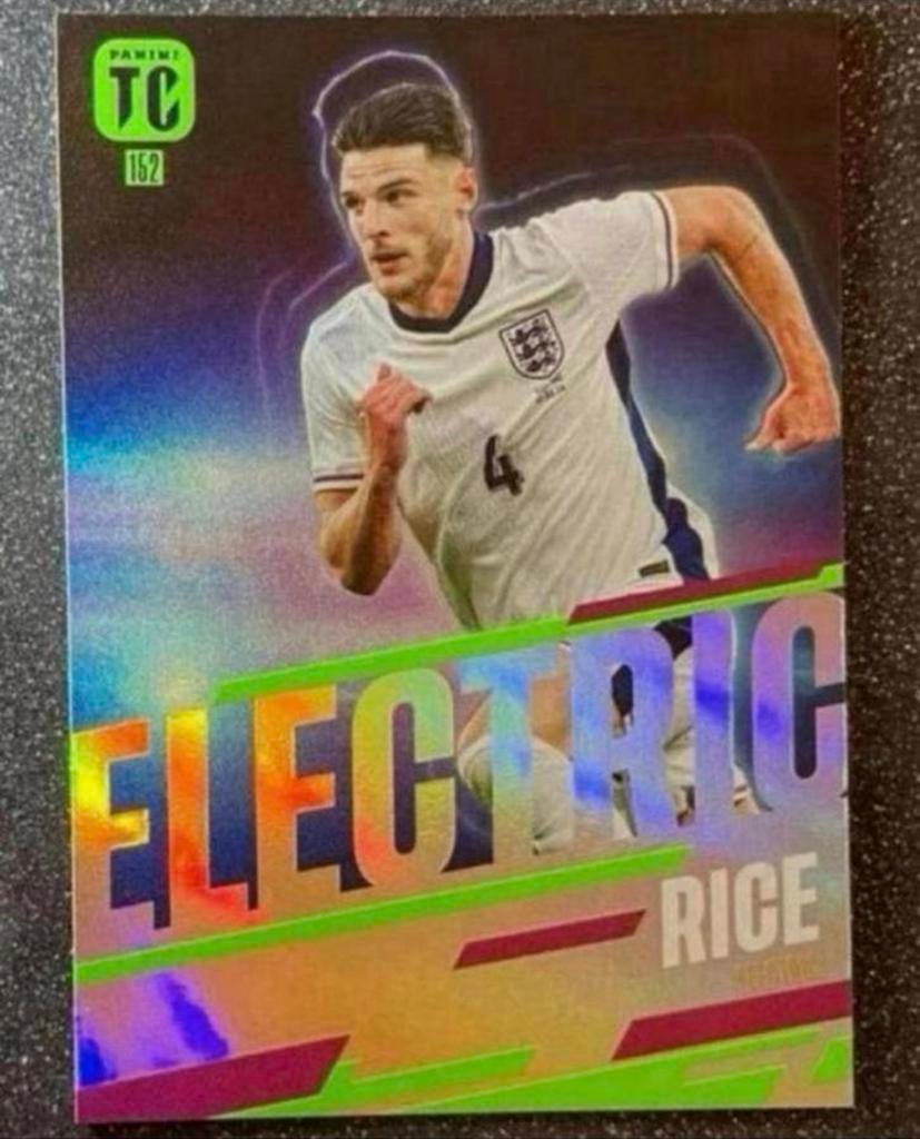 Panini Top Class 2025    ELECTRIC    DECLAN RICE    UK, Verzenden, Zo goed als nieuw, Plaatje