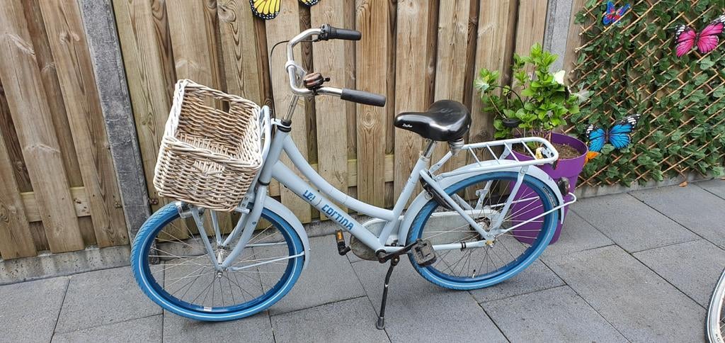 Meisjesfiets blauw 24 inch Cortina u4 fiets meisje met mand, Fietsen en Brommers, Fietsen | Meisjes, Gebruikt, 24 inch, Versnellingen