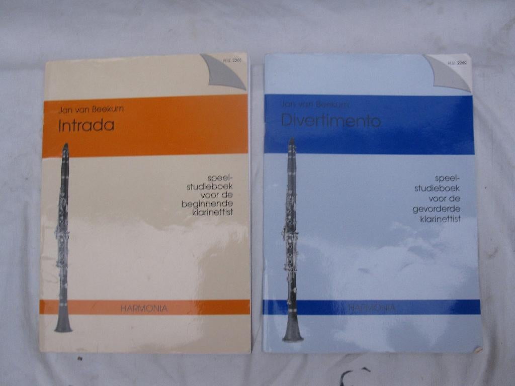 Les bladmuziek Klarinet 2 x, Muziek en Instrumenten, Bladmuziek, Ophalen of Verzenden, Les of Cursus, Populair, Klarinet