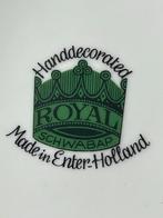 Oud kinderbordje Royal Schwabap met poes, Ophalen of Verzenden