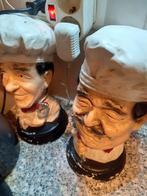 Oude brocante koksbeelden van laurel en hardy, Ophalen of Verzenden