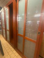 Drie bruine kasten met glazen deuren - 75€ Per Stuk, Ophalen, Gebruikt, -, -