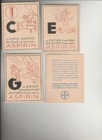 Oude reclame kaarten BAYER ASPERINE, Ophalen of Verzenden, Gebruikt, Speelkaart(en)