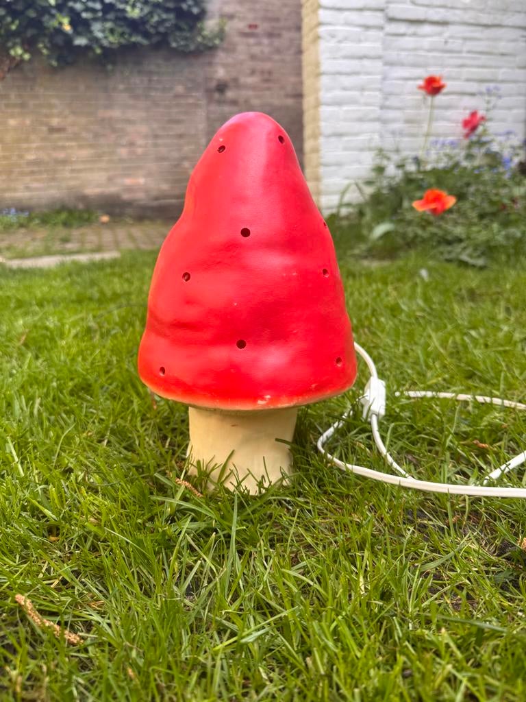 Heico paddestoel lamp - 28 cm hoog - Binnenlamp, Ophalen of Verzenden, Gebruikt, Kunststof, Minder dan 50 cm