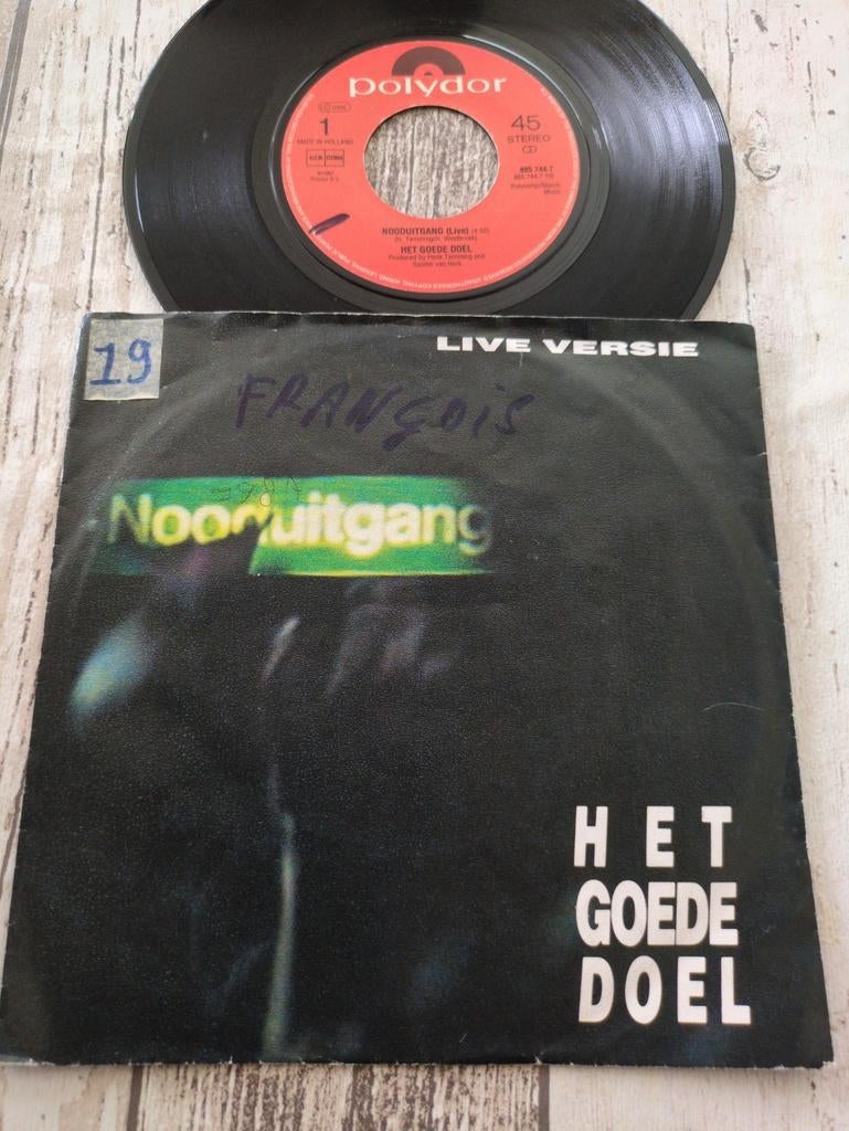 Het Goede Doel - Nooduitgang (Live Versie) Vinyl Single, Cd's en Dvd's, Vinyl Singles, Gebruikt, 7 inch, Single, Ophalen of Verzenden