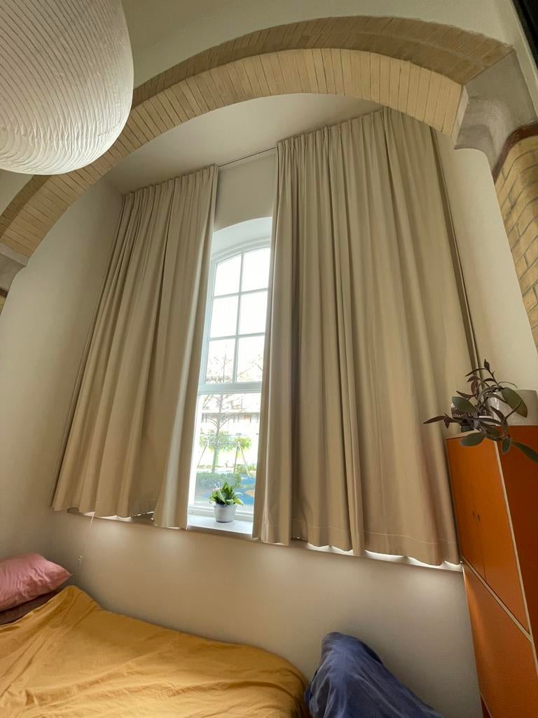 Hema verduisterende gordijnen, 200 cm of meer, Natuurlijk, Ophalen of Verzenden, Zo goed als nieuw