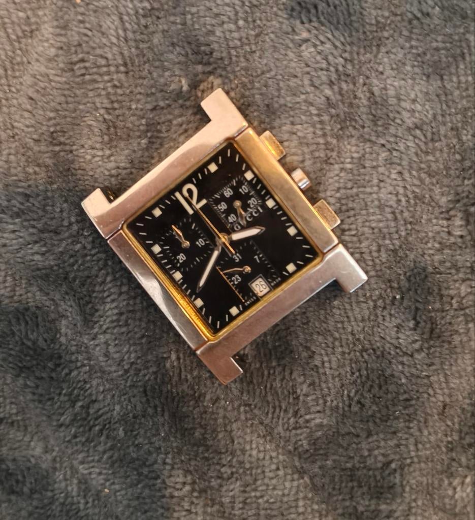 Gucci  7700 serie tank style 3600G Horloge, Ophalen of Verzenden, Zwart, Android, Overige merken