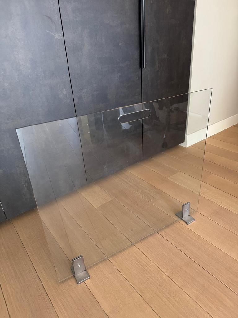 Glazen Haardscherm, Ophalen, Minder dan 80 cm, 80 tot 120 cm, Zo goed als nieuw